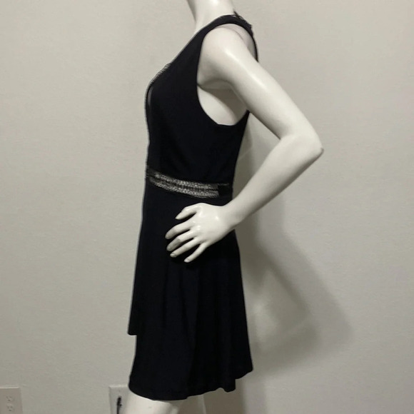 NBD Revolve Unforgiven Ribbed Lattice Dress Black Mini - Picture 6 of 10